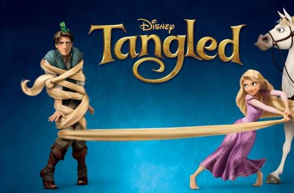 2010 Tangled Rapunzel, Flynn, Maximus wallpapers hd quality