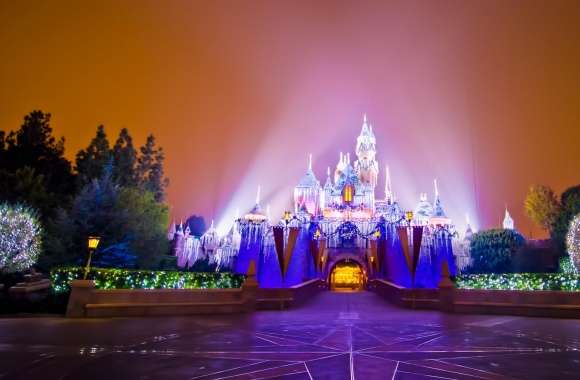 Disneyland Castle Christmas