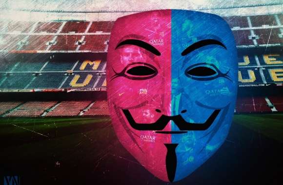 FC Barcelona Anonymous Mask by Yakub Nihat