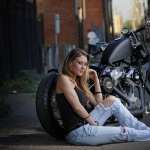 Girls and Motorcycles hd wallpaper