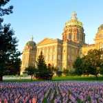 Iowa State Capitol background