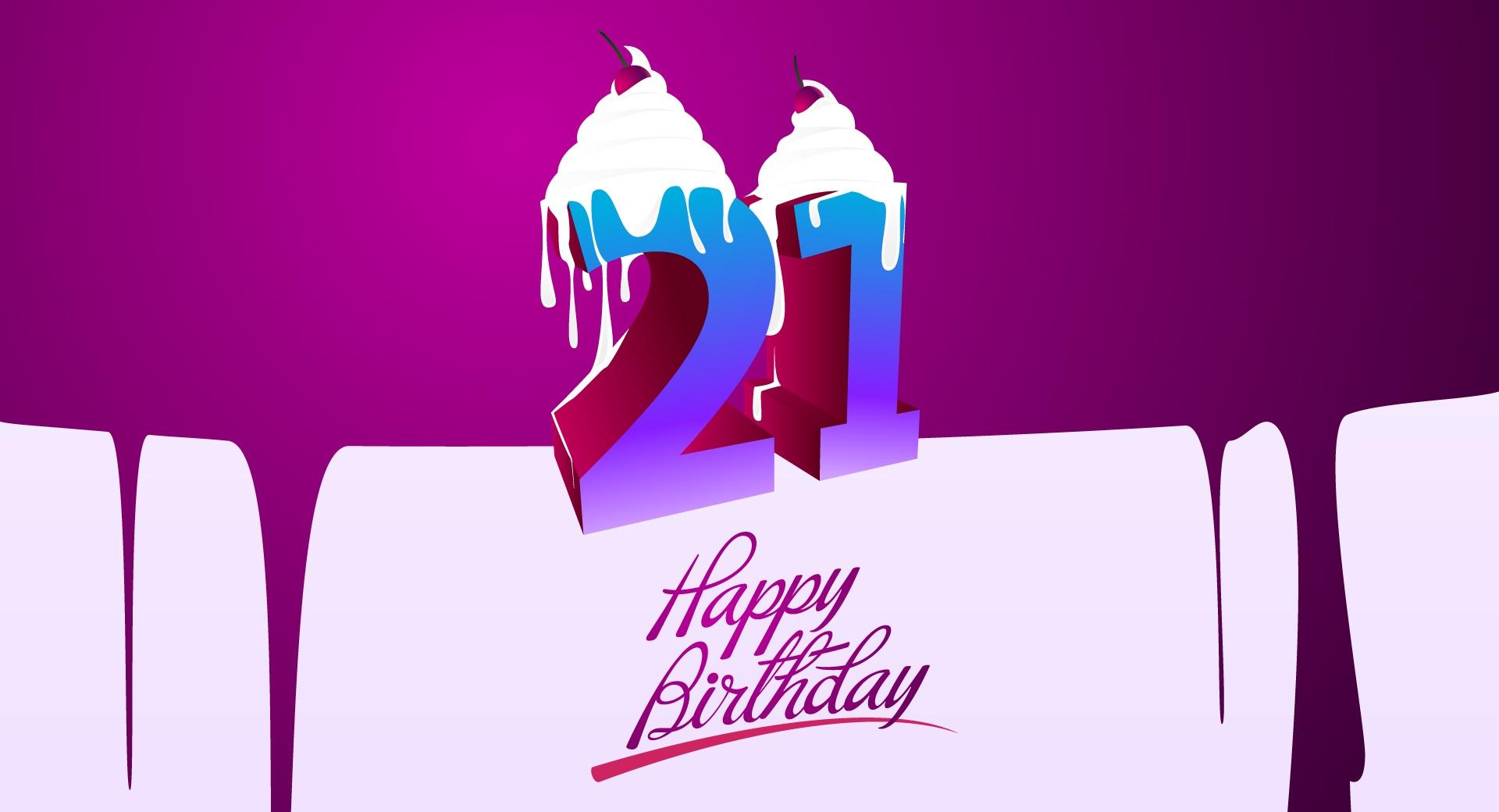 21 Happy Birthday at 750 x 1334 iPhone 6 size wallpapers HD quality