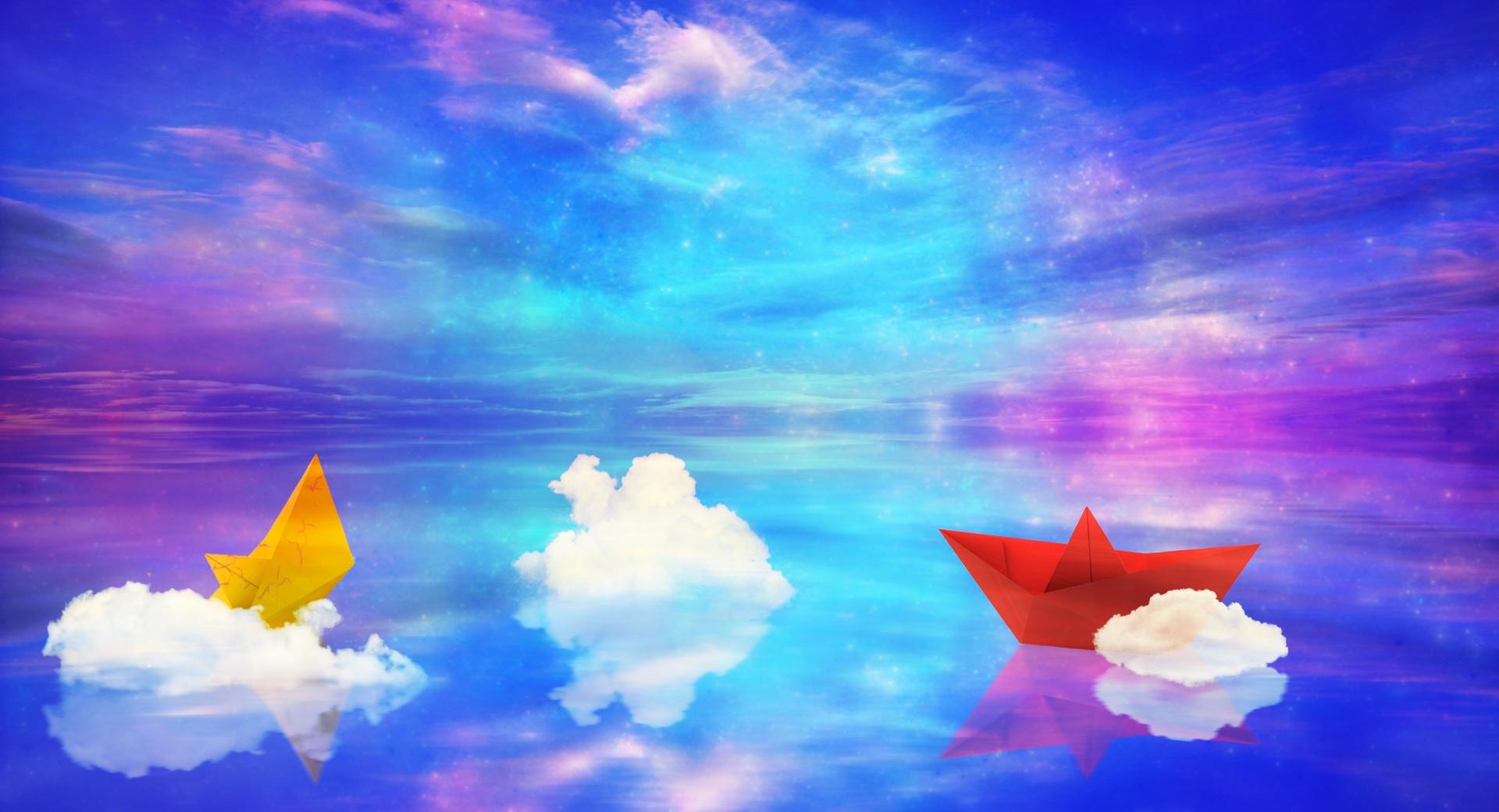 Clouds Fantasy World at 640 x 1136 iPhone 5 size wallpapers HD quality