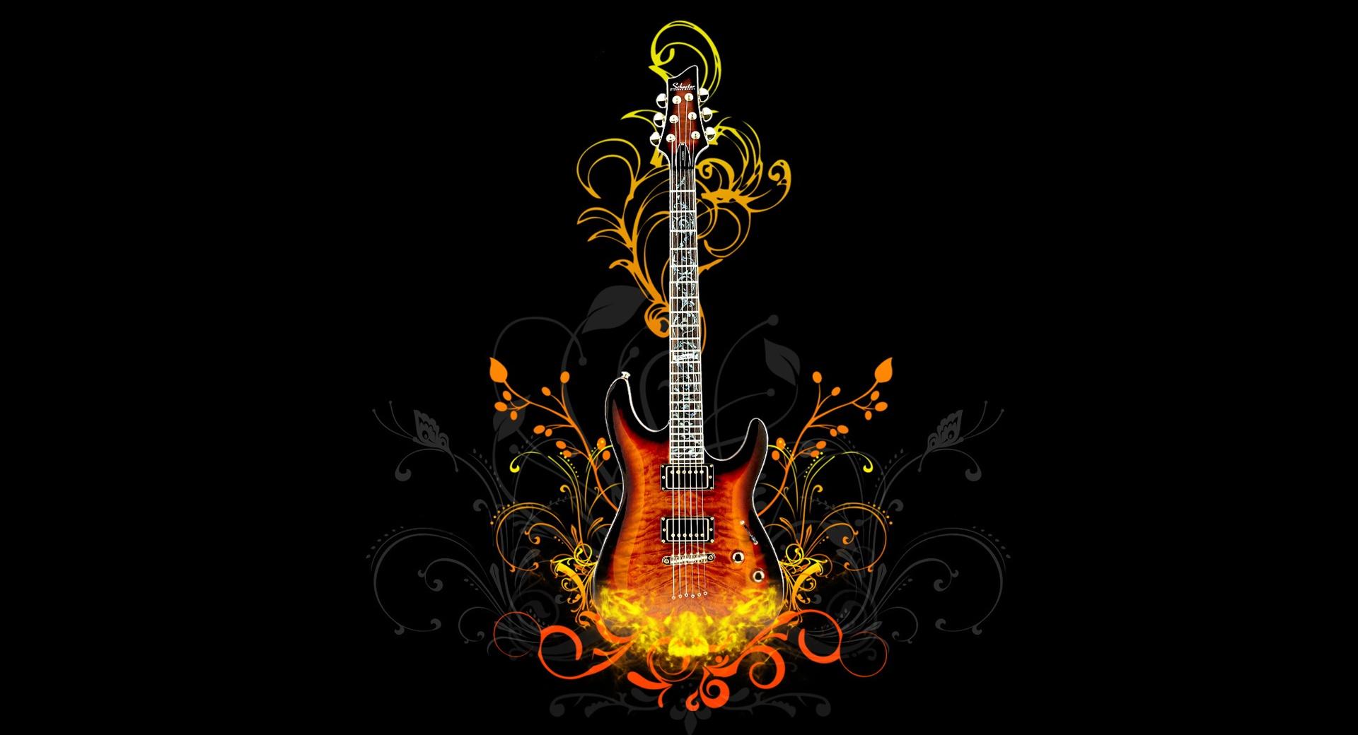 Creative Electric Guitar at 640 x 1136 iPhone 5 size wallpapers HD quality