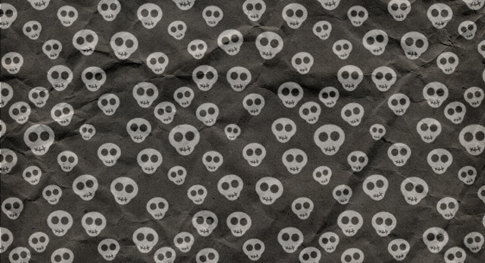 Cute Skulls Wrapping Paper at 1334 x 750 iPhone 7 size wallpapers HD quality
