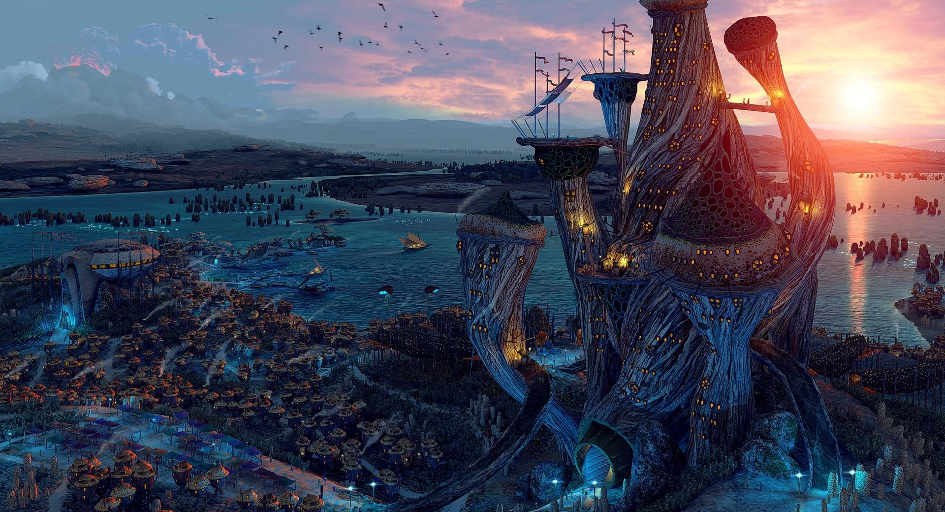 Fantasy World Art at 1152 x 864 size wallpapers HD quality