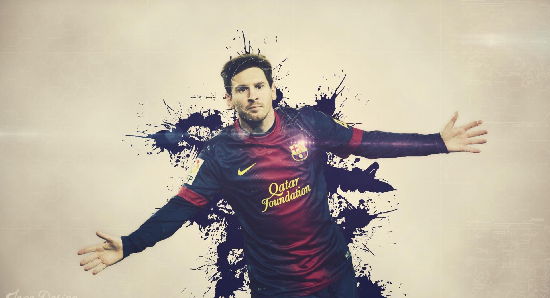 Lionel Messi By JoaoDesign at 2048 x 2048 iPad size wallpapers HD quality