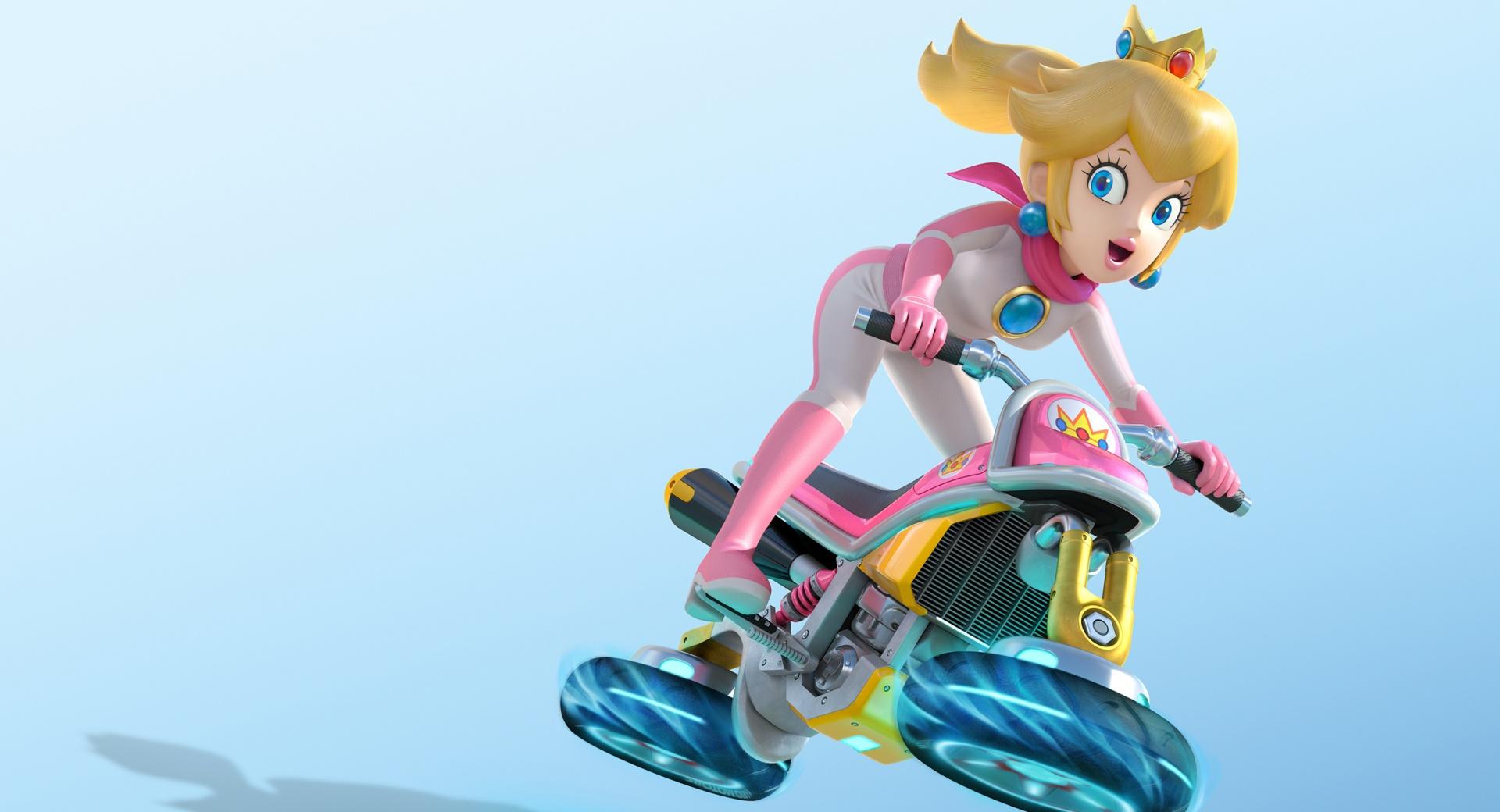 Mario Kart 8 Princess Peach at 320 x 480 iPhone size wallpapers HD quality