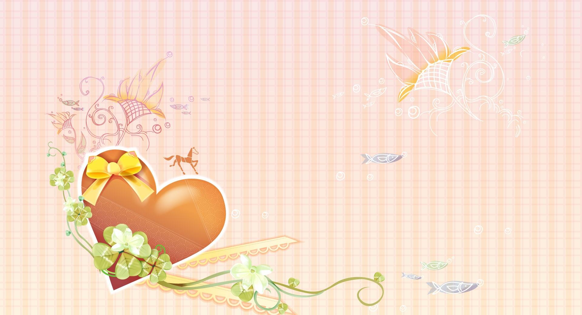 Valentine Heart Shapes at 1152 x 864 size wallpapers HD quality