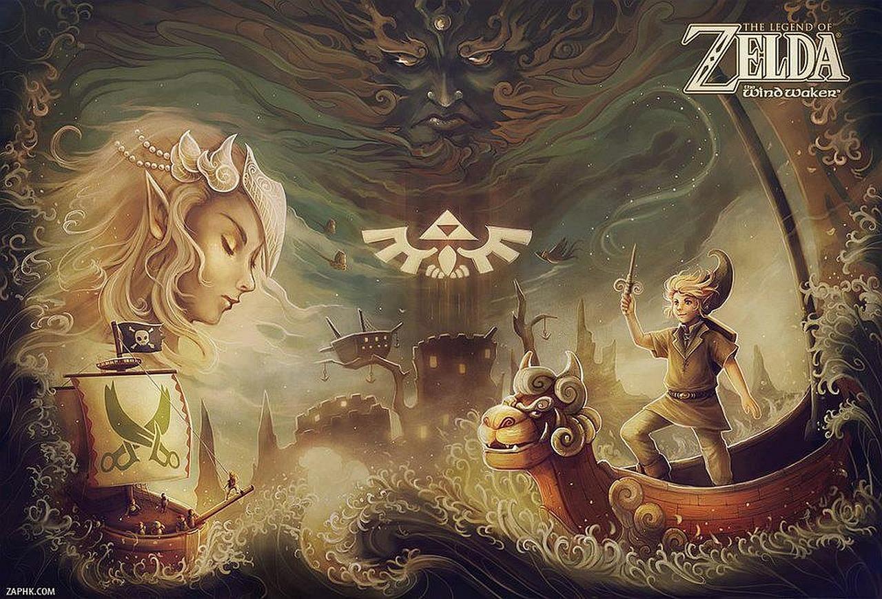 zelda wind waker wallpaper