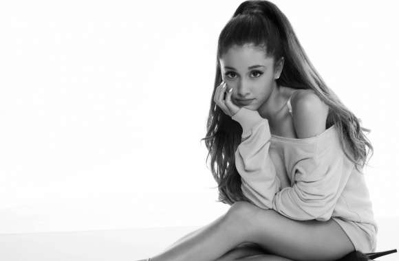 Ariana Grande Black and White wallpapers hd quality