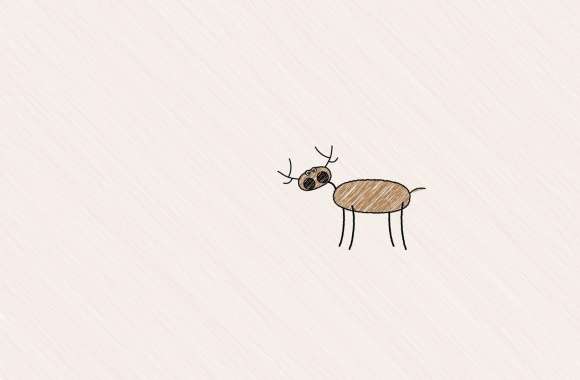 Funny Deer Drawing