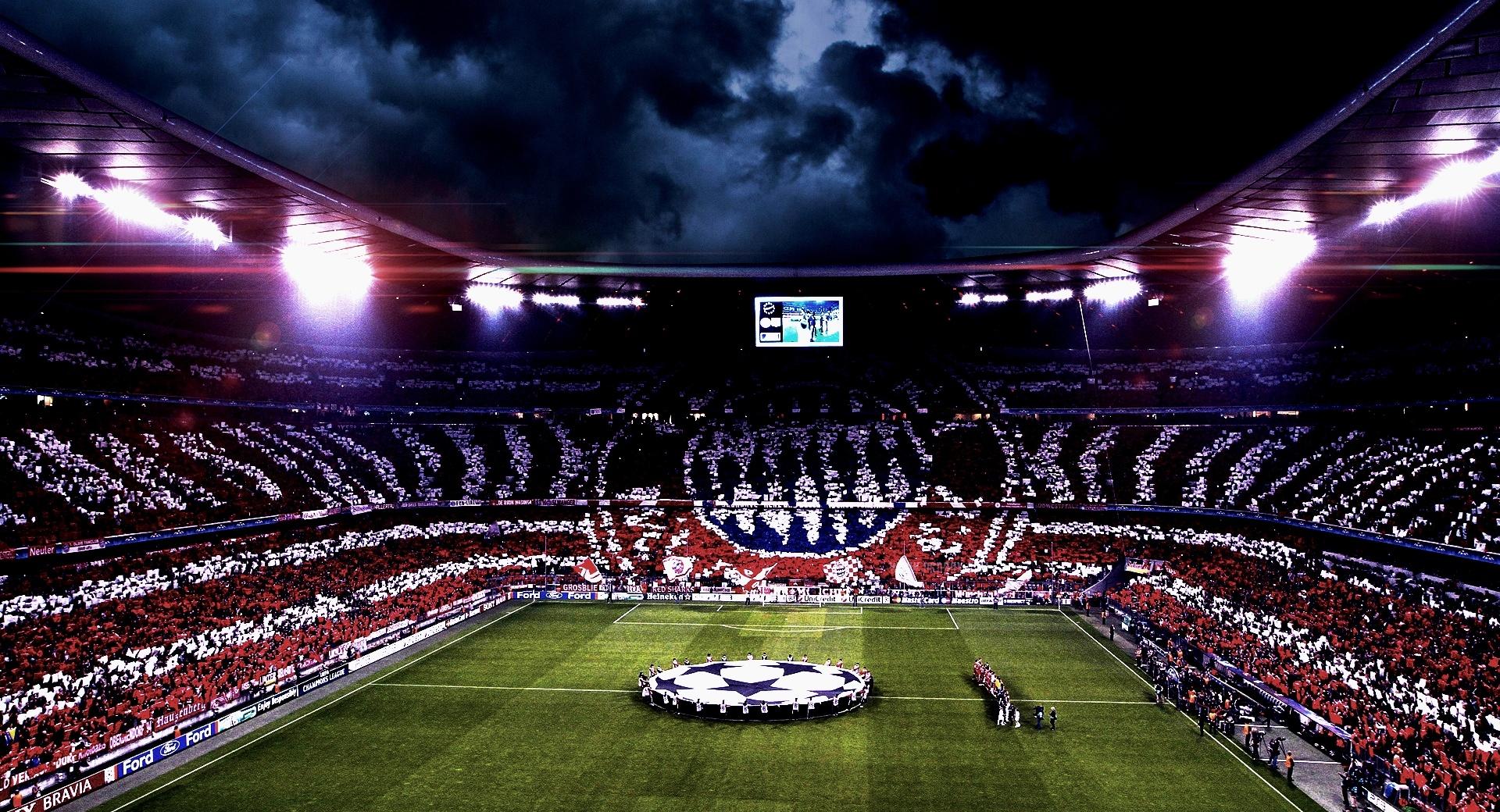 Allianz Arena at 640 x 960 iPhone 4 size wallpapers HD quality