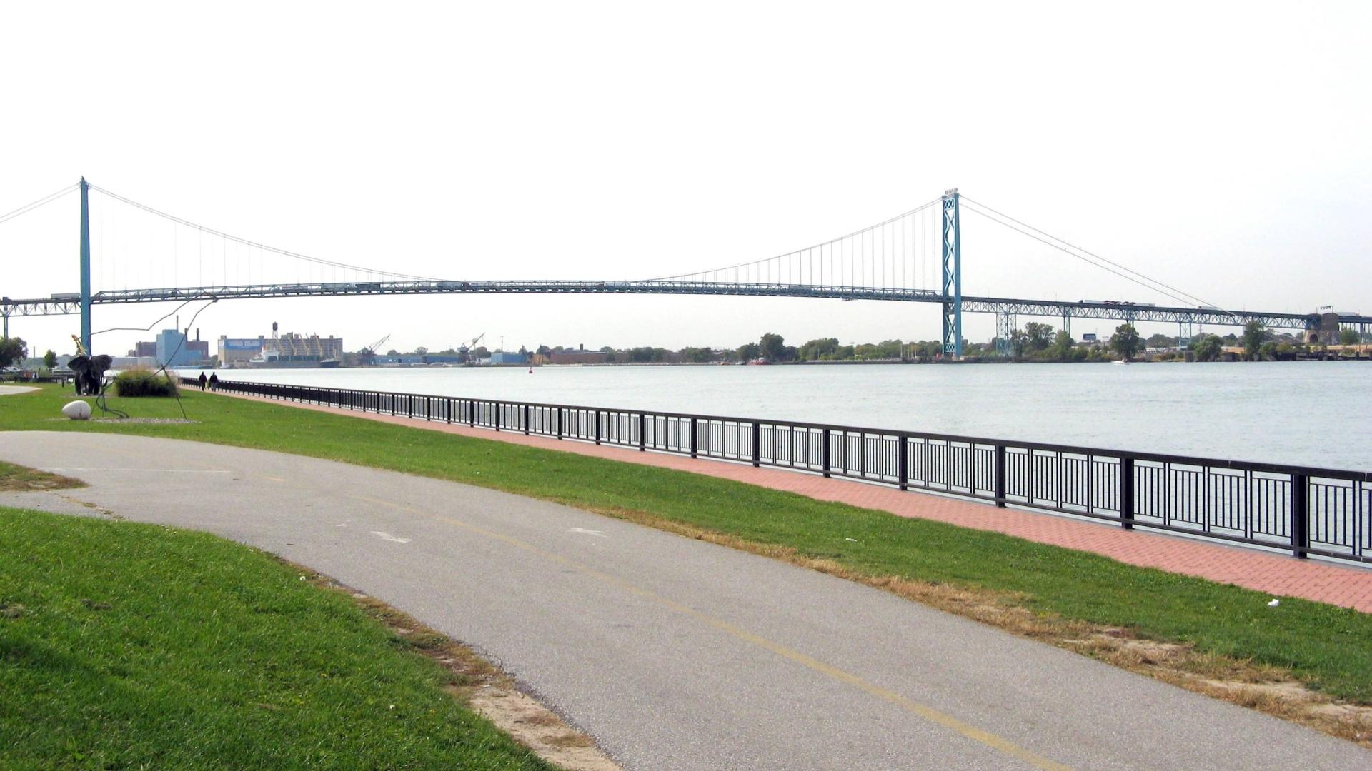 Ambassador Bridge at 1152 x 864 size wallpapers HD quality