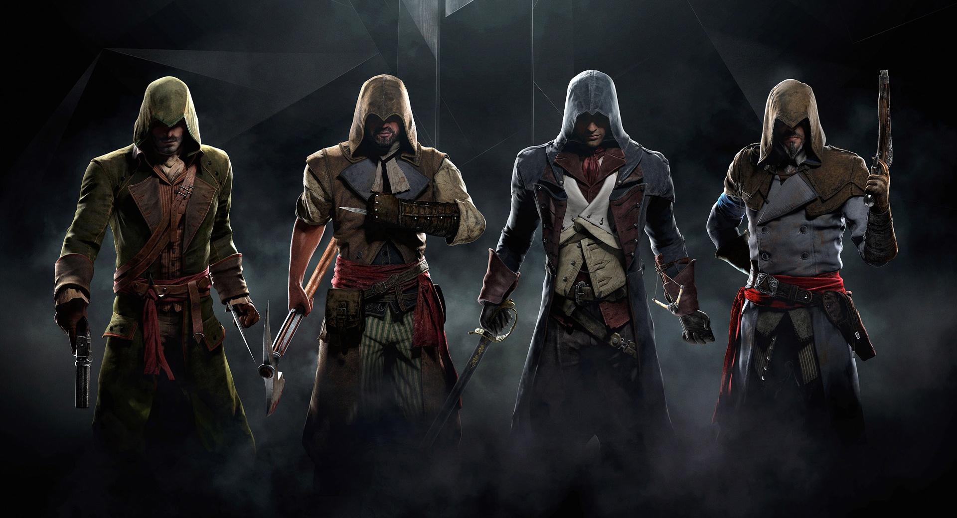 Assassins Creed Unity High Resolution Background at 640 x 960 iPhone 4 size wallpapers HD quality