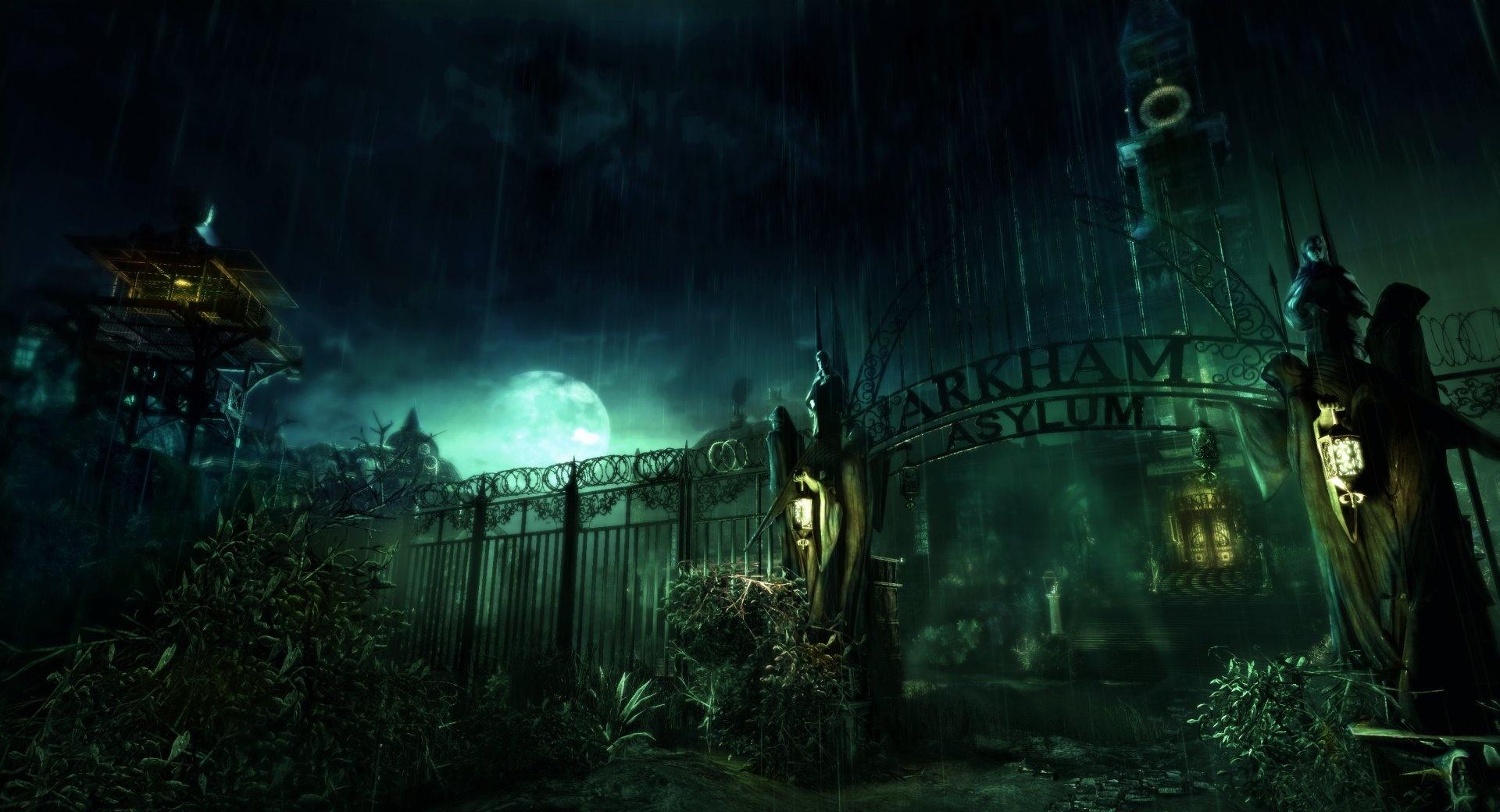 Batman Arkham Asylum at 640 x 960 iPhone 4 size wallpapers HD quality