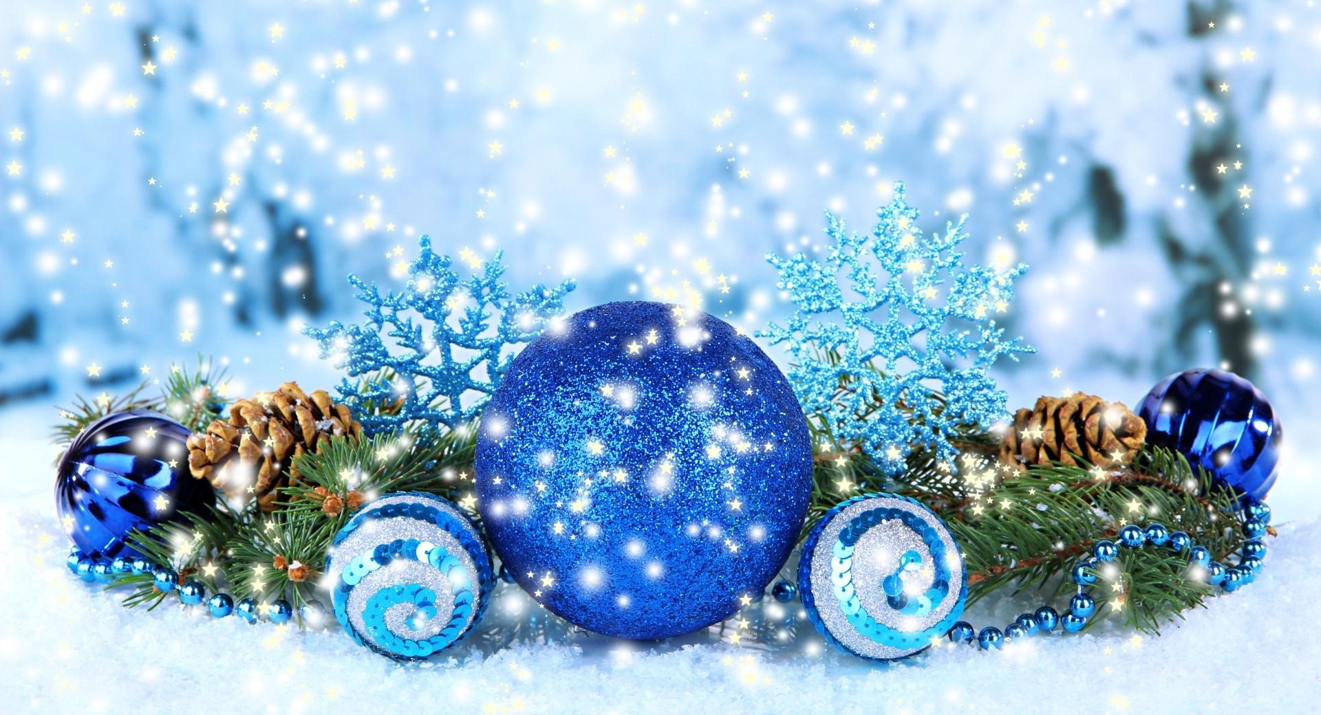 Blue Christmas Decorations 2016 at 1024 x 1024 iPad size wallpapers HD quality