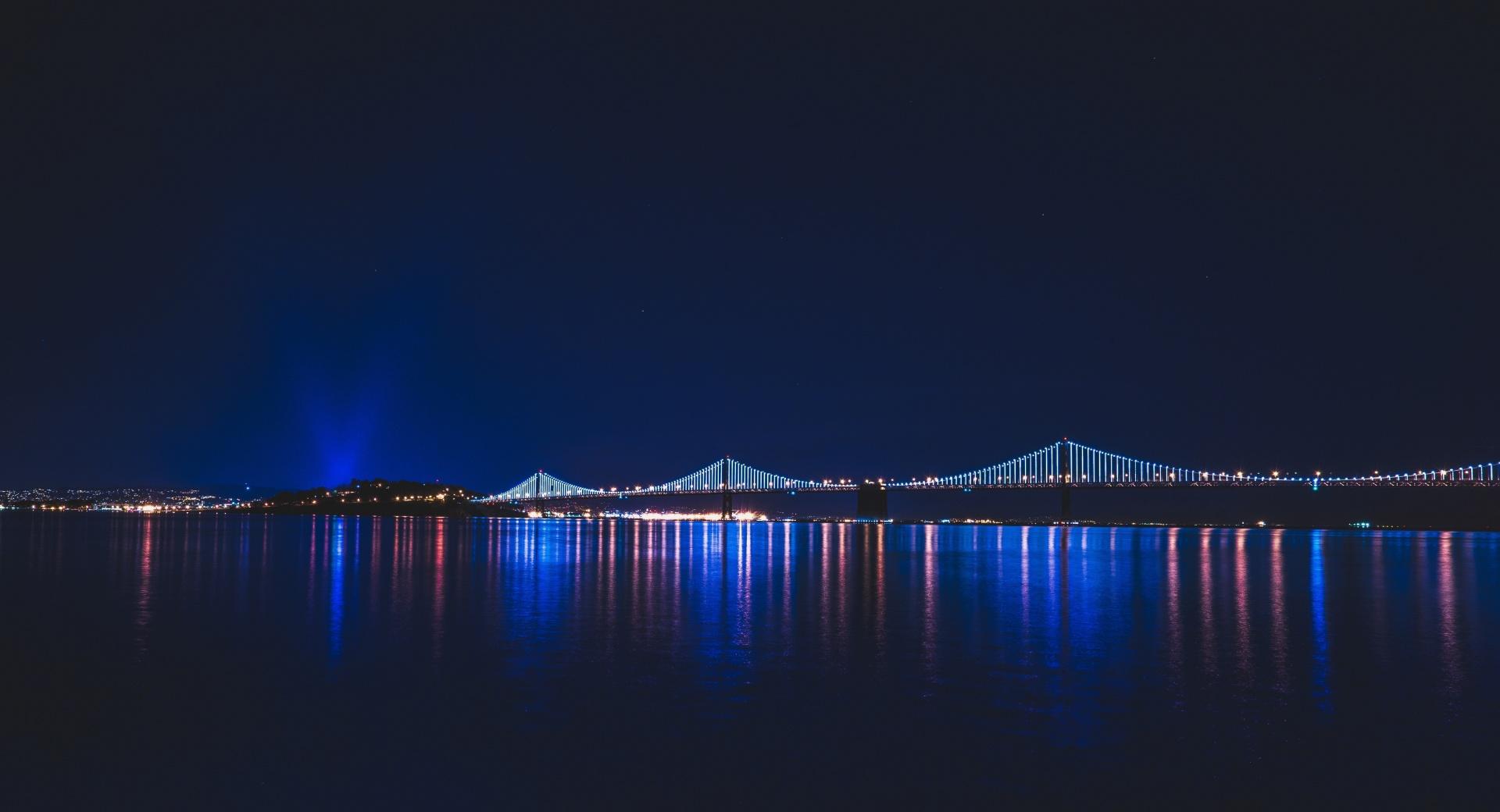 Bridge, Night at 750 x 1334 iPhone 6 size wallpapers HD quality