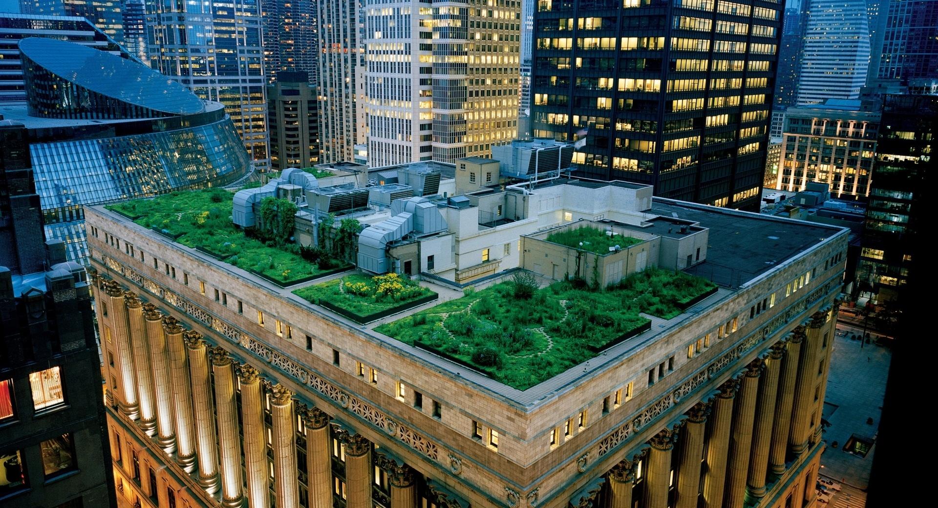 Building Roof Garden at 1152 x 864 size wallpapers HD quality