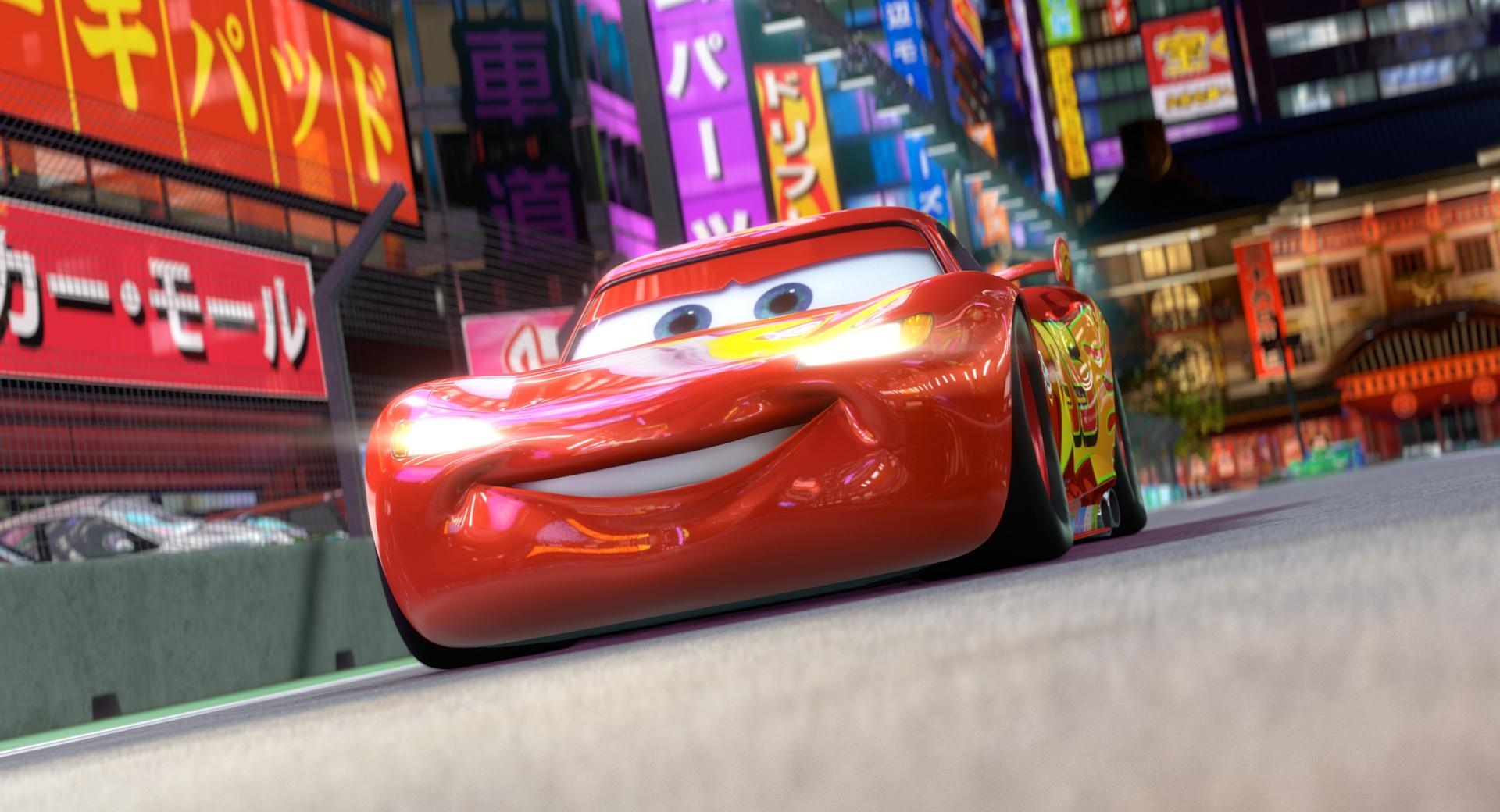 Cars 2 (2011), Lightning McQueen at 320 x 480 iPhone size wallpapers HD quality