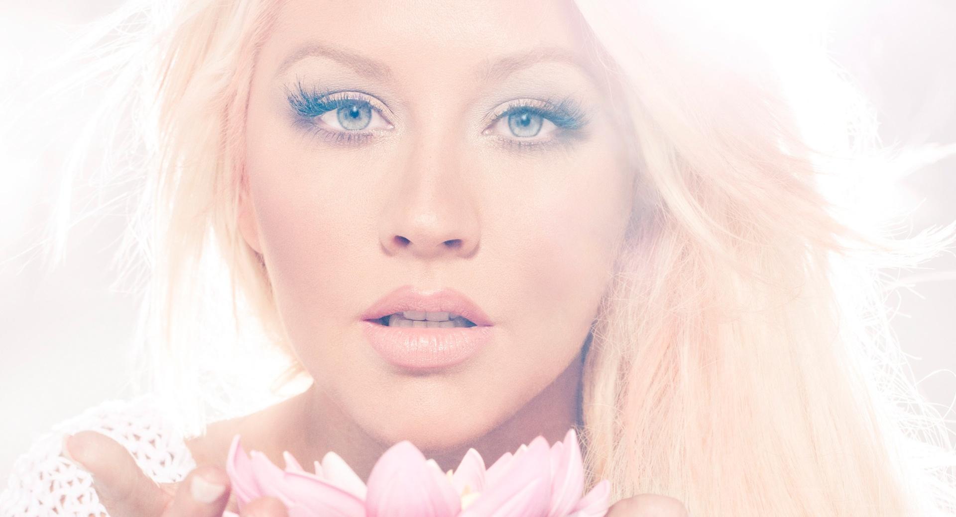Christina Aguilera Lotus at 640 x 1136 iPhone 5 size wallpapers HD quality