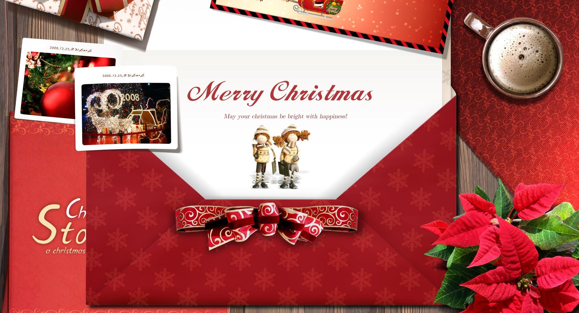 Christmas Postcard at 1024 x 1024 iPad size wallpapers HD quality