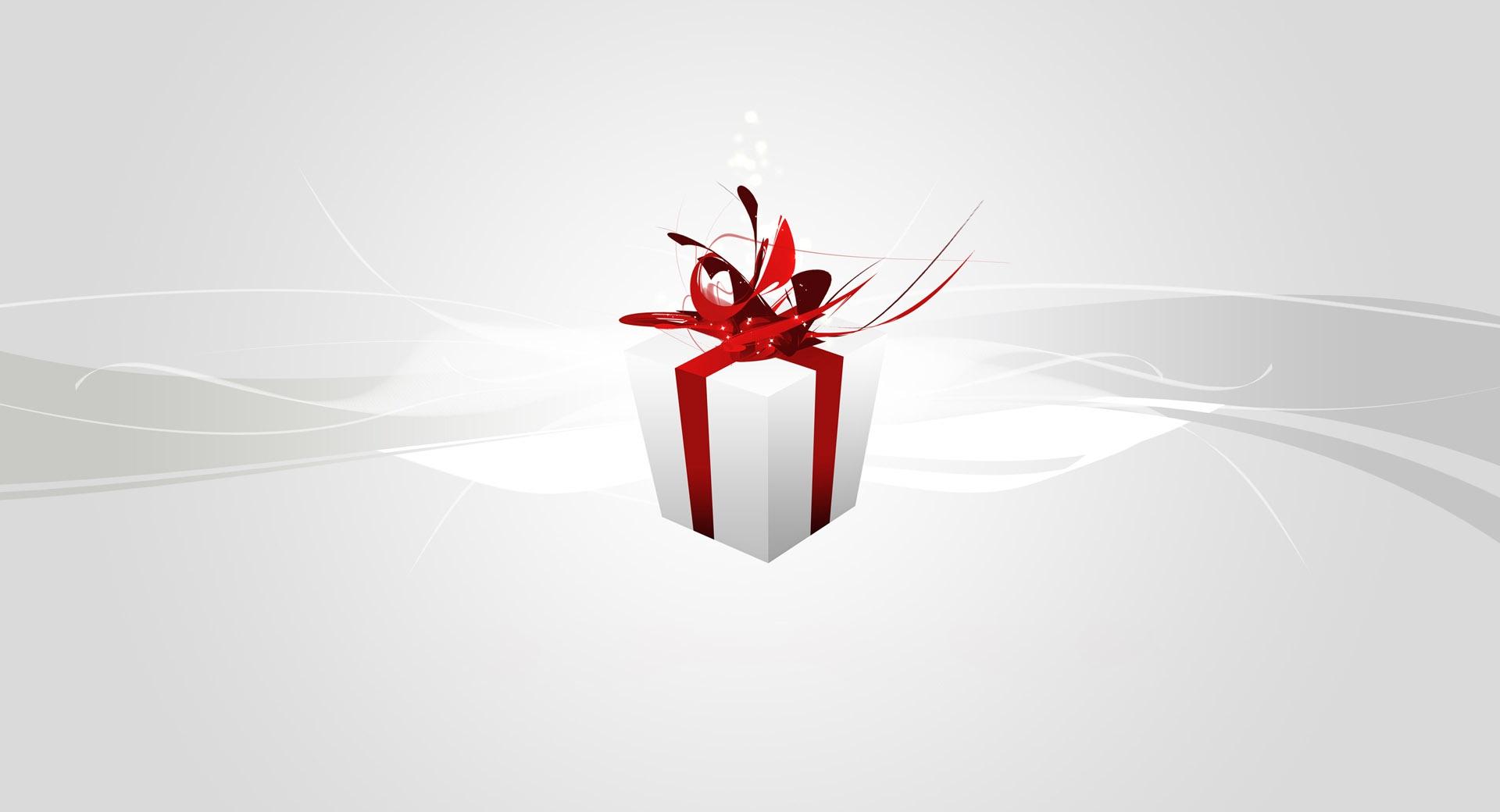 Christmas Present Silver at 1024 x 1024 iPad size wallpapers HD quality