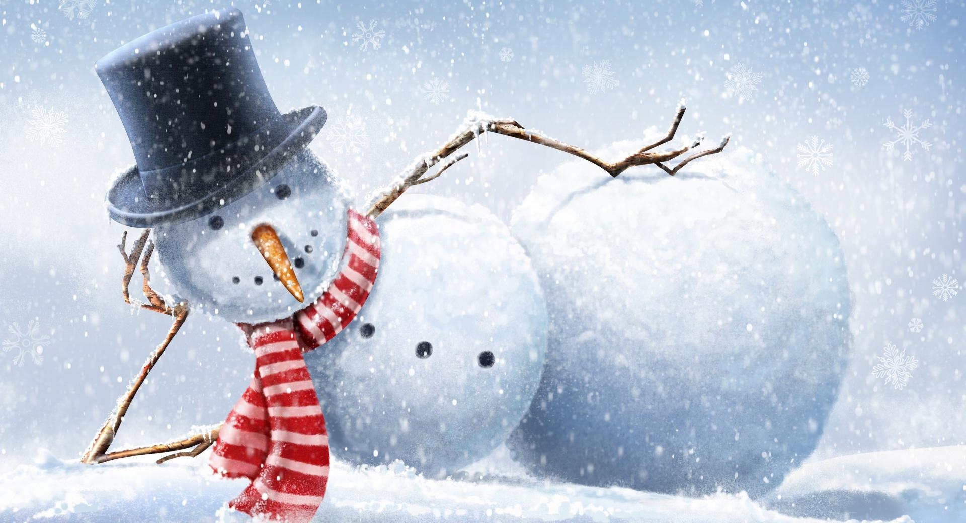 Cool Snowman at 1024 x 768 size wallpapers HD quality