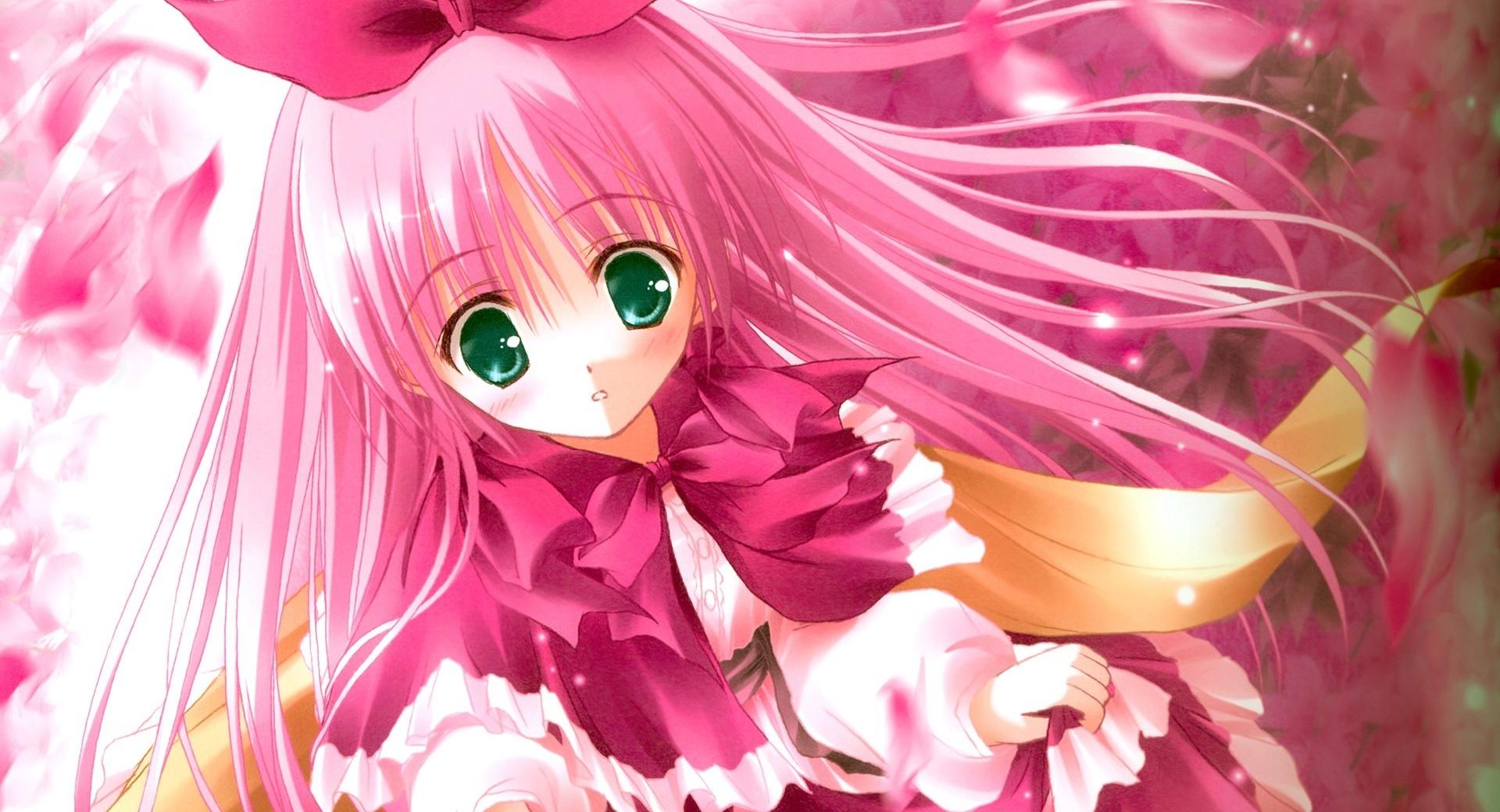 Cute Pink Anime wallpapers HD quality