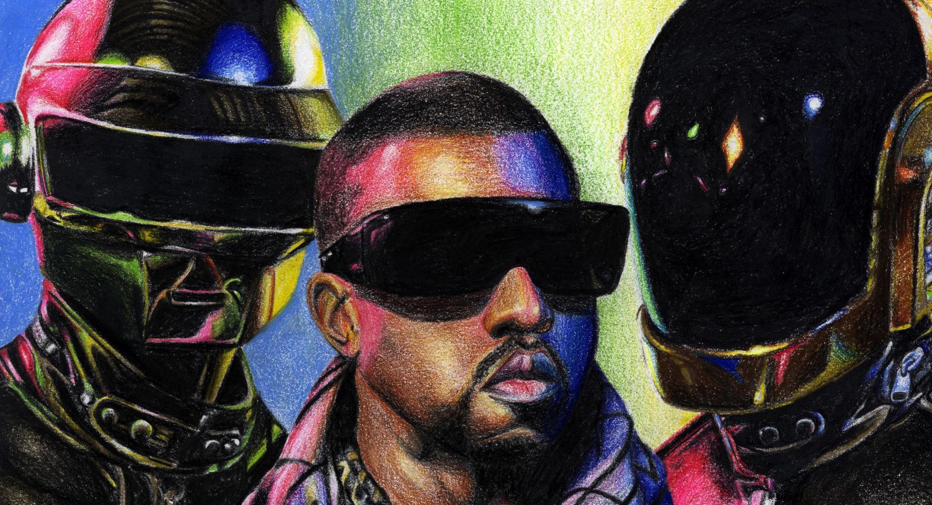 Daft Punk vs. Kanye West at 1152 x 864 size wallpapers HD quality