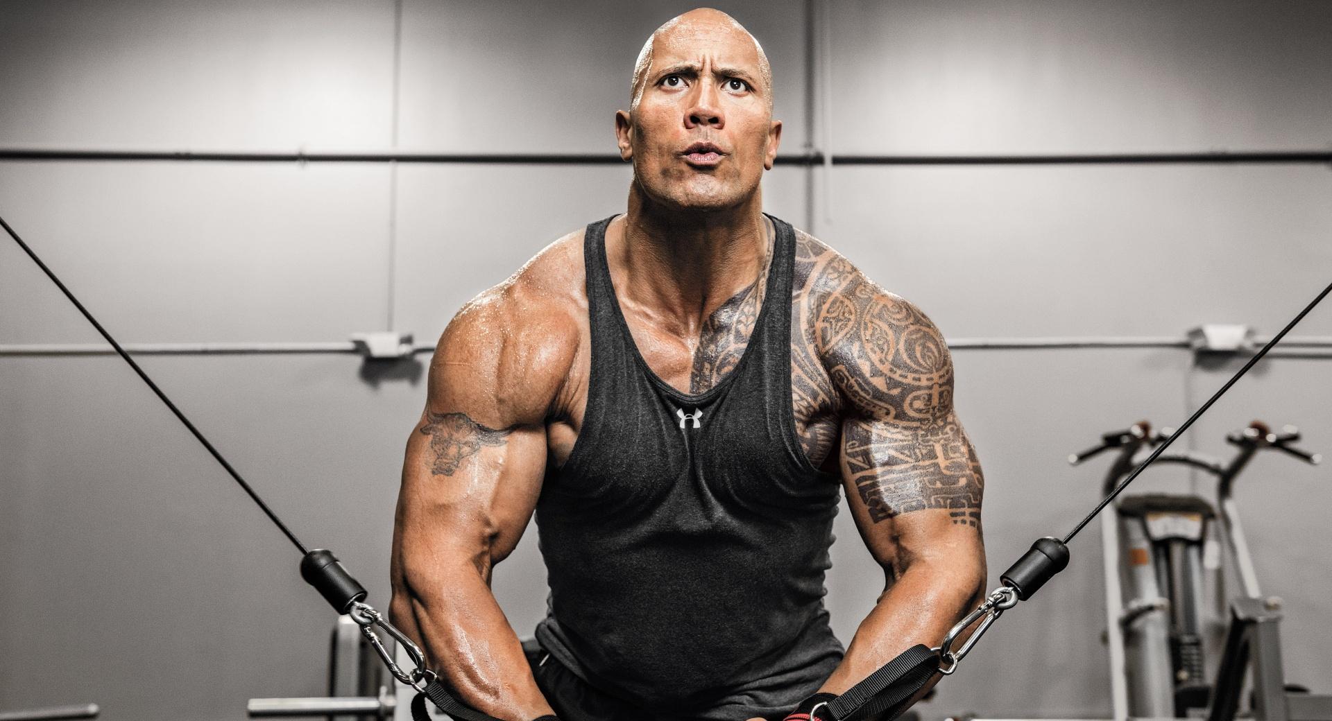 Dwayne Johnson Fitness at 1334 x 750 iPhone 7 size wallpapers HD quality