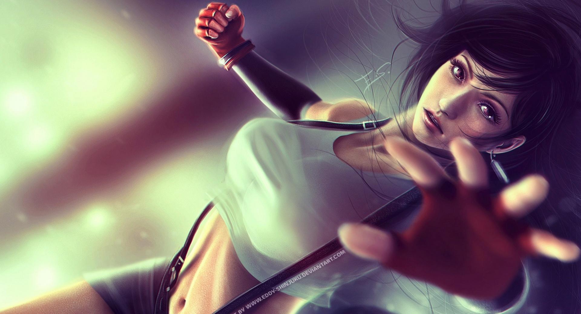 Final Fantasy VII Tifa Lockhart at 640 x 960 iPhone 4 size wallpapers HD quality