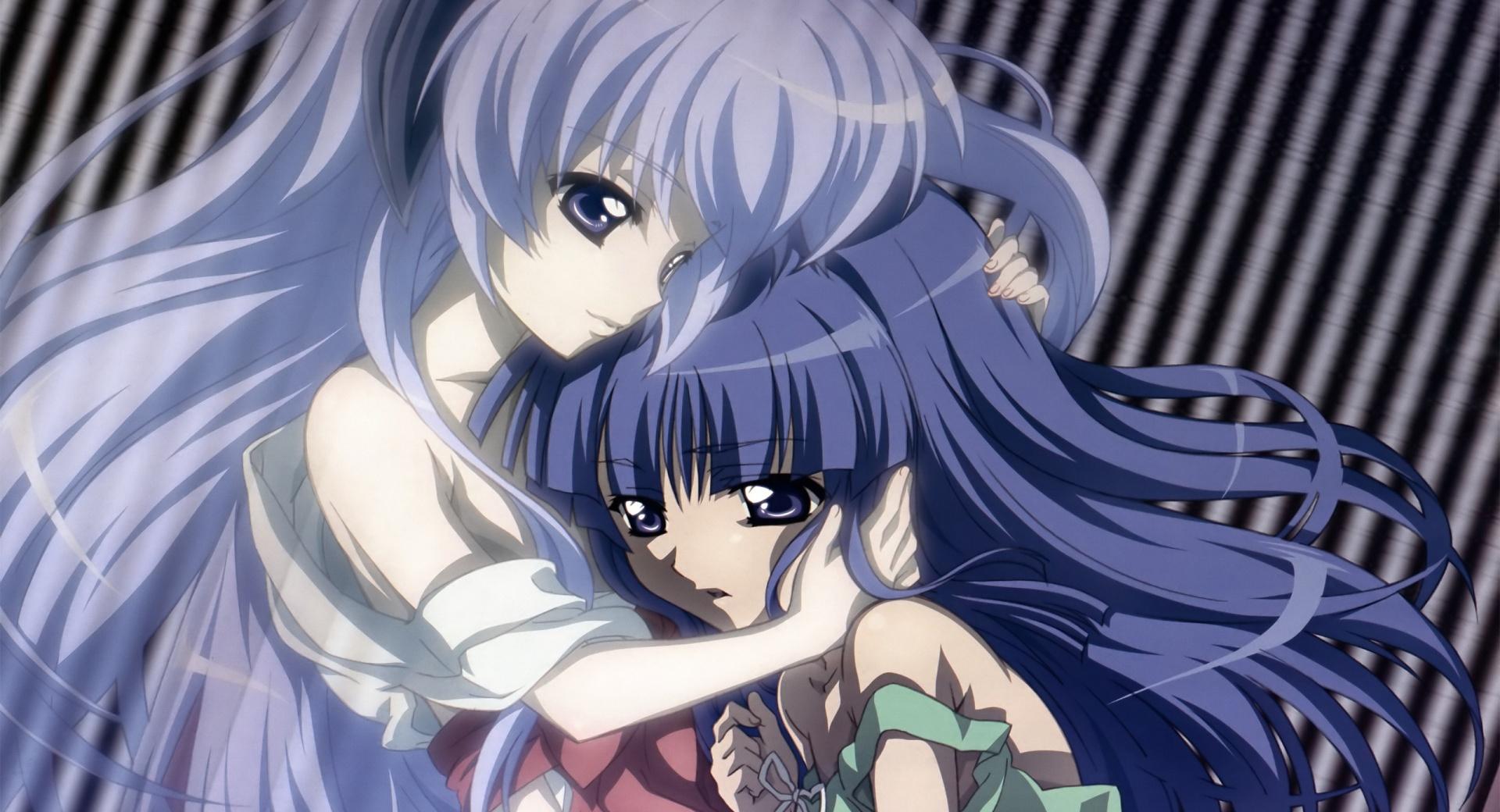 Hanyuu And Rika at 320 x 480 iPhone size wallpapers HD quality