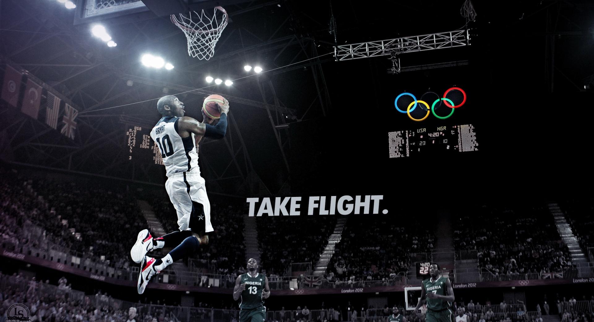 Kobe Bryant take flight at 640 x 960 iPhone 4 size wallpapers HD quality