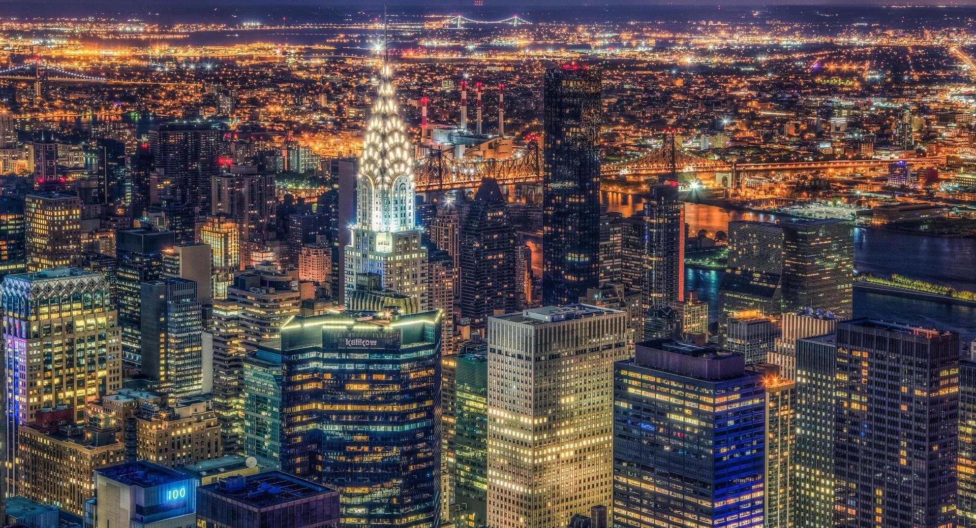 Manhattan Panorama at 750 x 1334 iPhone 6 size wallpapers HD quality