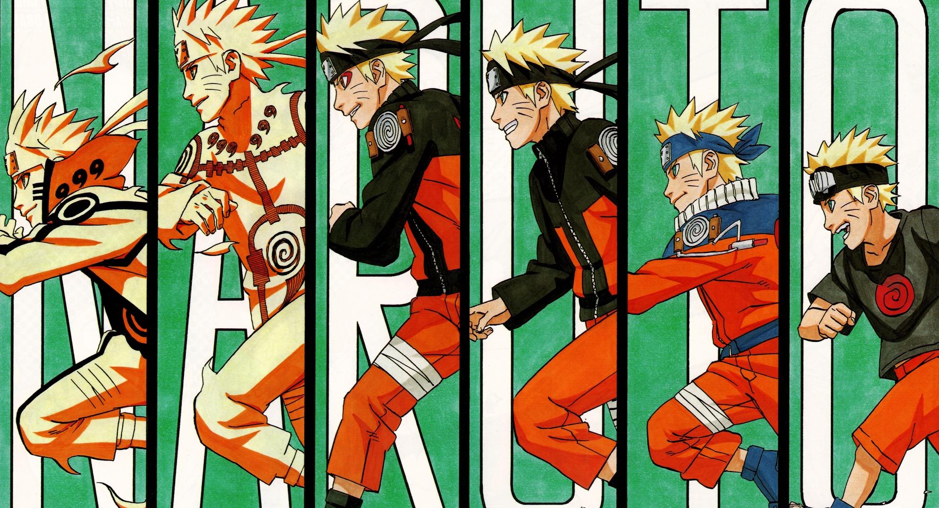Naruto Evolution at 640 x 960 iPhone 4 size wallpapers HD quality