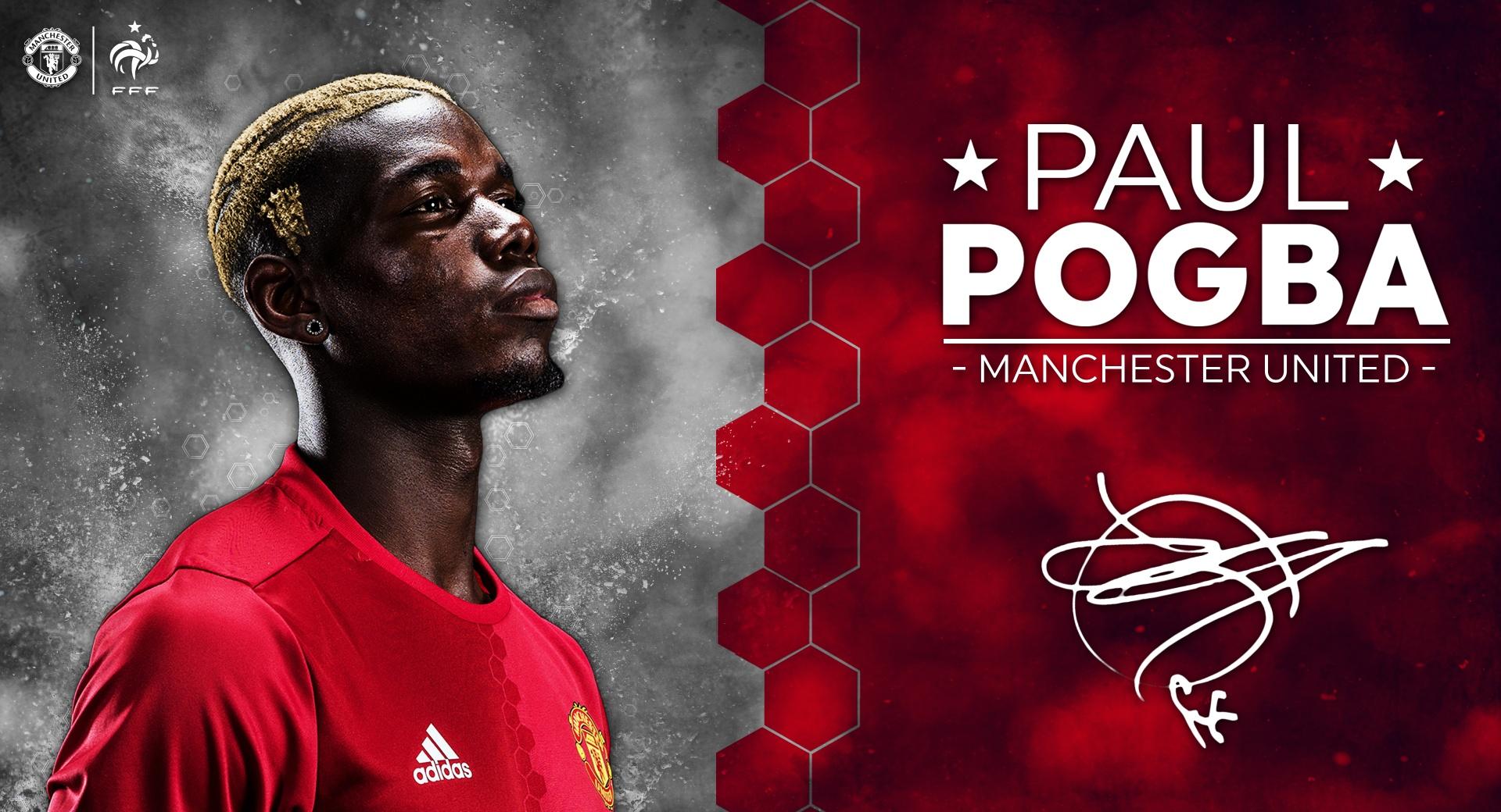 Paul Pogba Manchester United 2016 17 at 1600 x 1200 size wallpapers HD quality