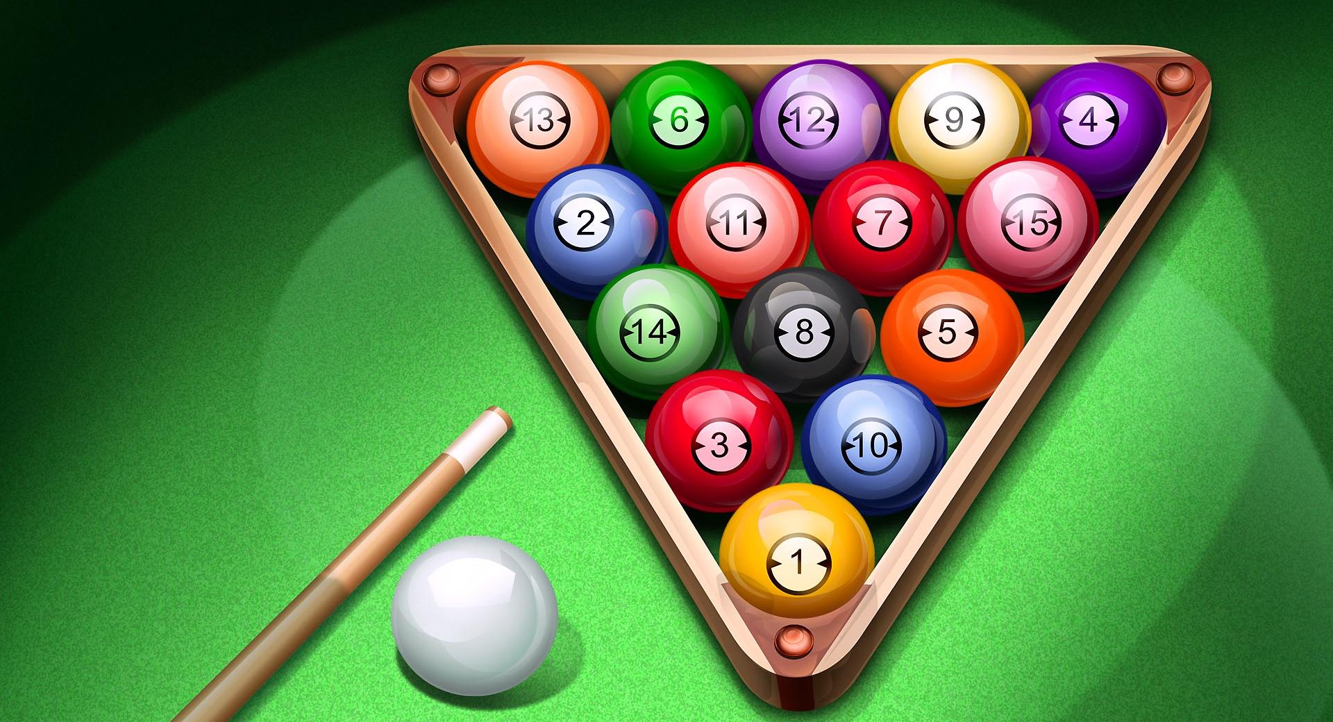 Pool Balls at 1024 x 1024 iPad size wallpapers HD quality