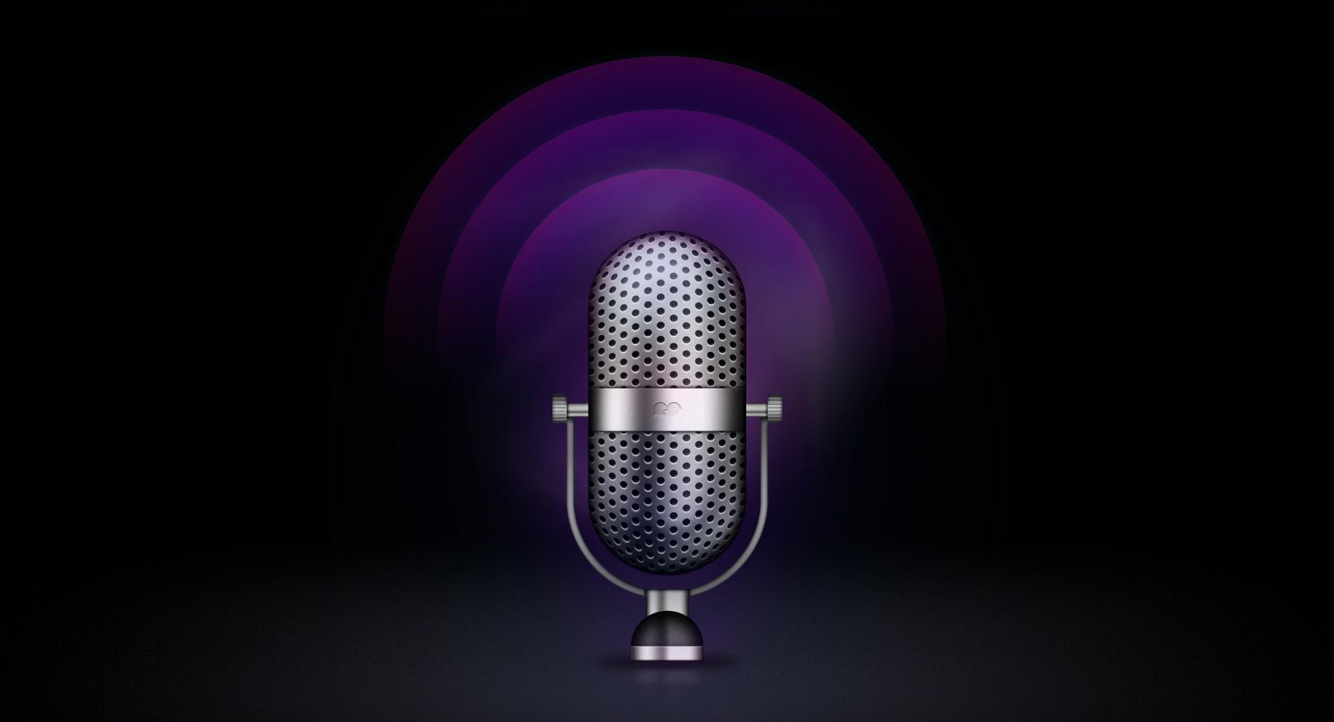 Radio Microphone at 1024 x 1024 iPad size wallpapers HD quality