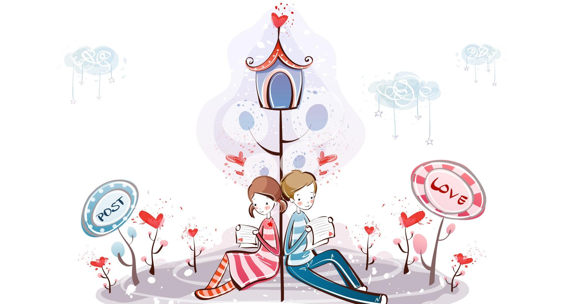Reading Love Letter at 640 x 1136 iPhone 5 size wallpapers HD quality