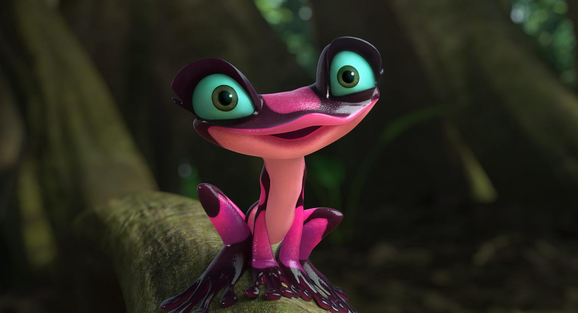 Rio 2 2014 Gabi the Pink Frog at 1024 x 1024 iPad size wallpapers HD quality