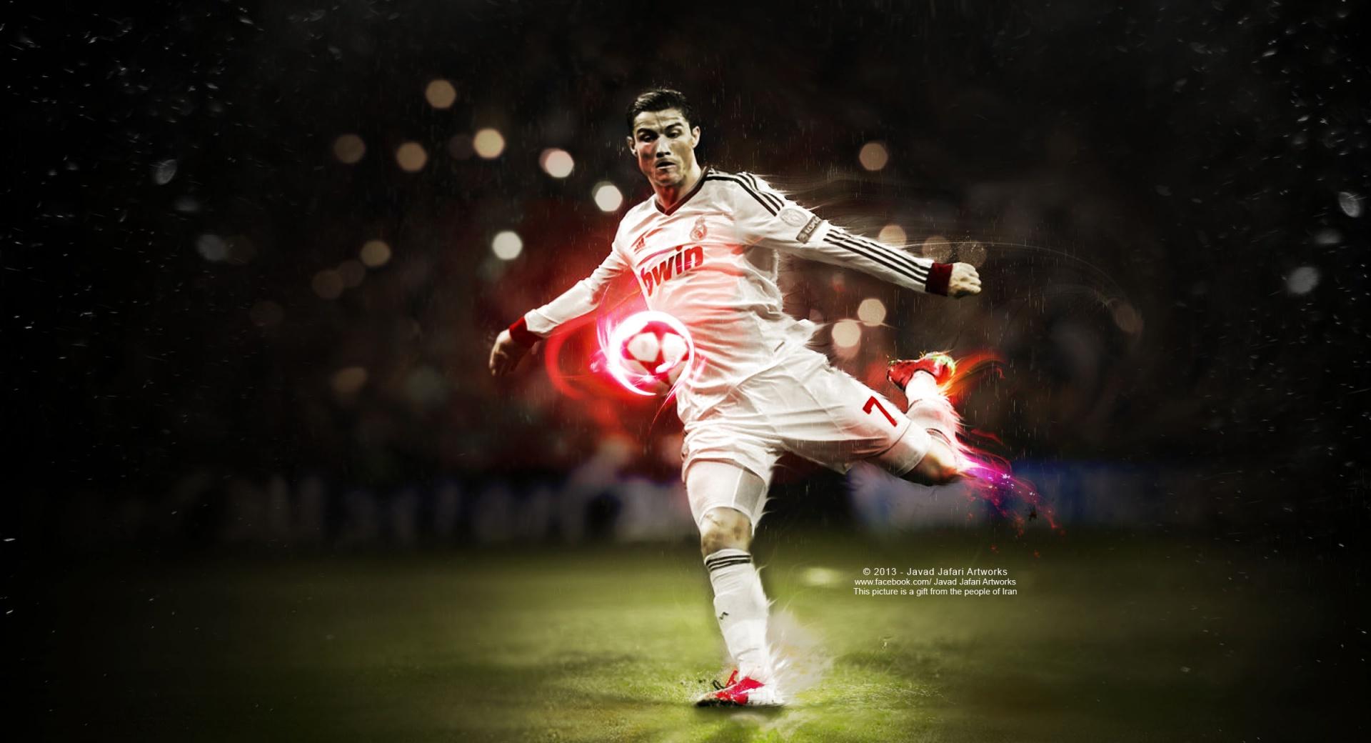 Ronaldo Kick at 1024 x 1024 iPad size wallpapers HD quality