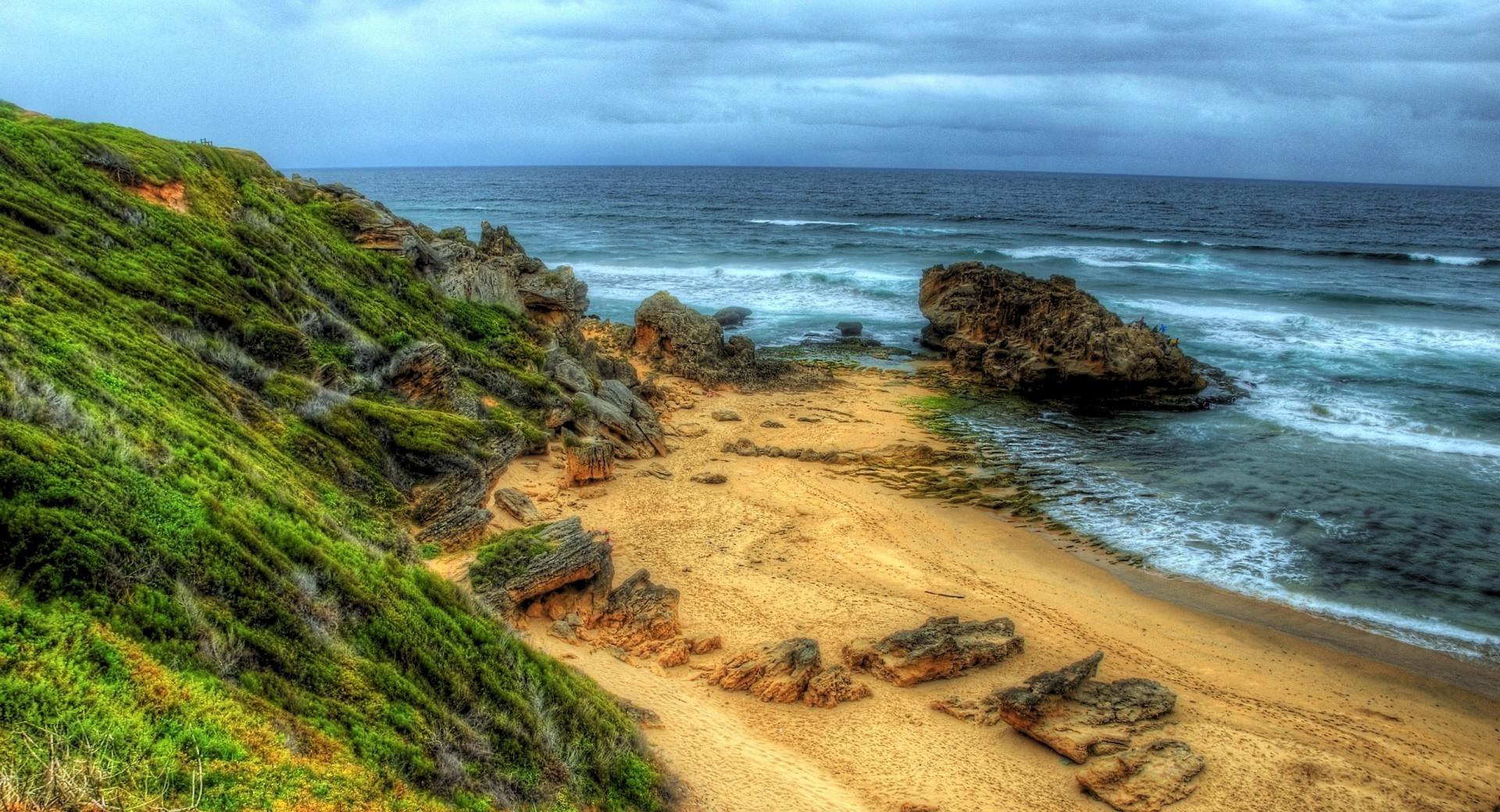 Small Beach, HDR at 1152 x 864 size wallpapers HD quality