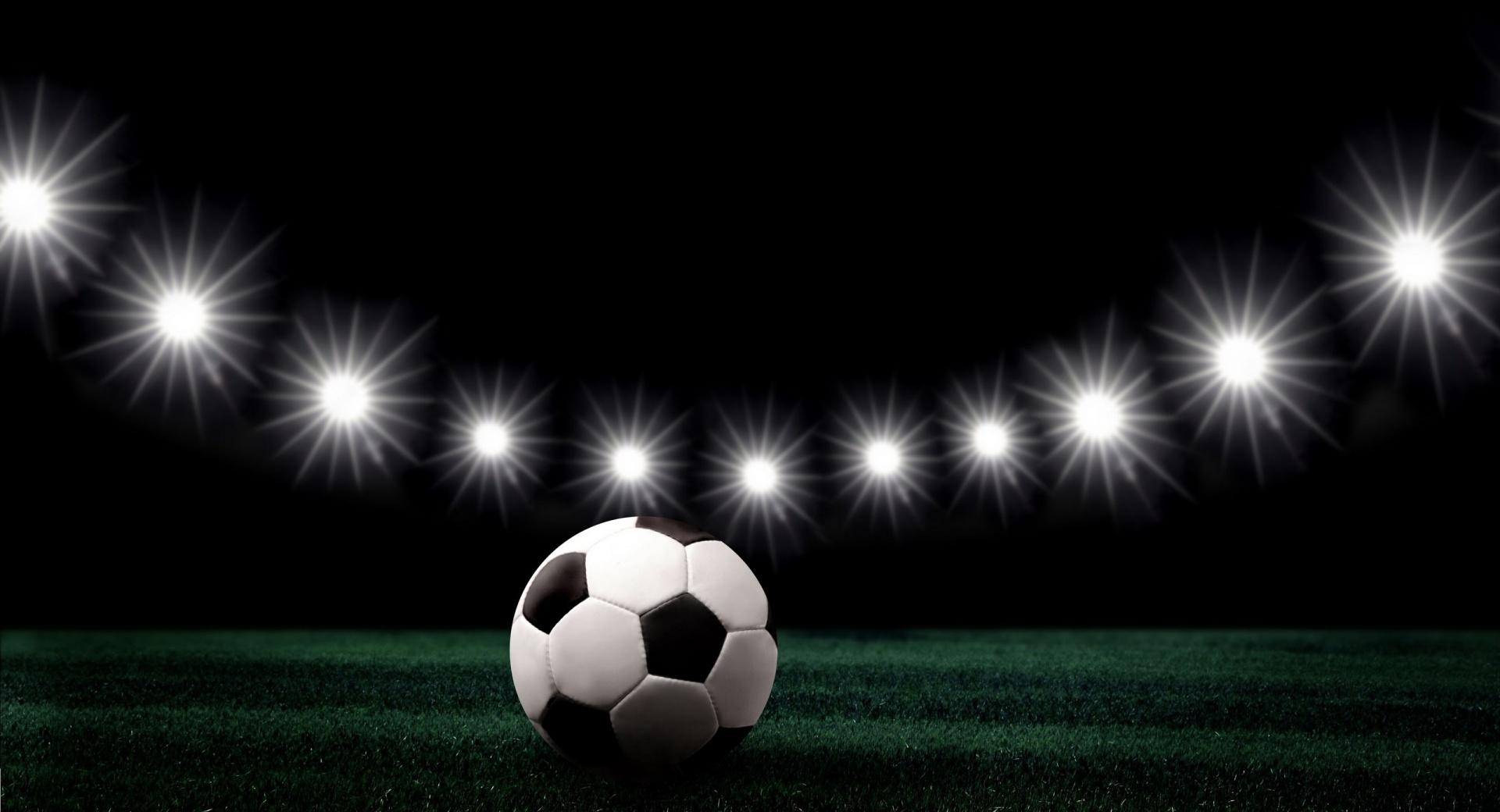 Soccer Stadium at Night at 1024 x 1024 iPad size wallpapers HD quality