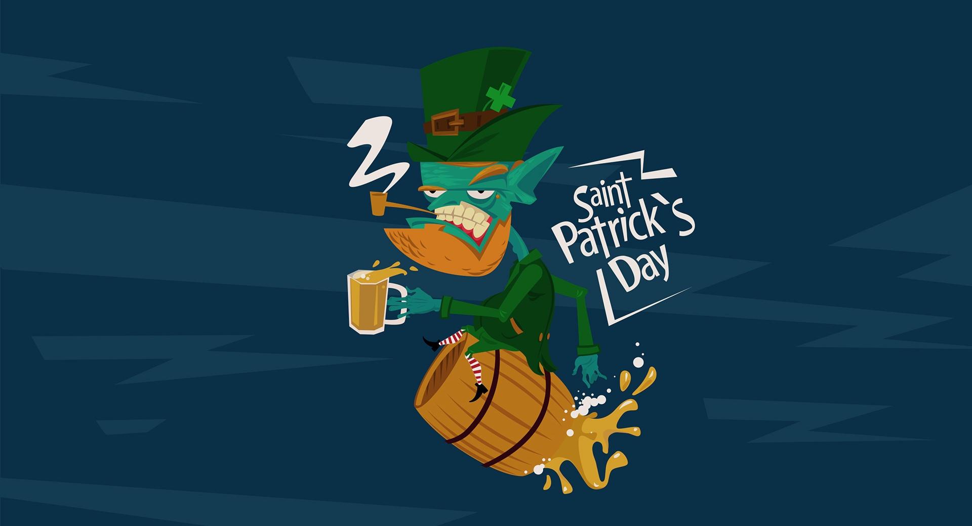St. Patricks Day Beer at 640 x 960 iPhone 4 size wallpapers HD quality