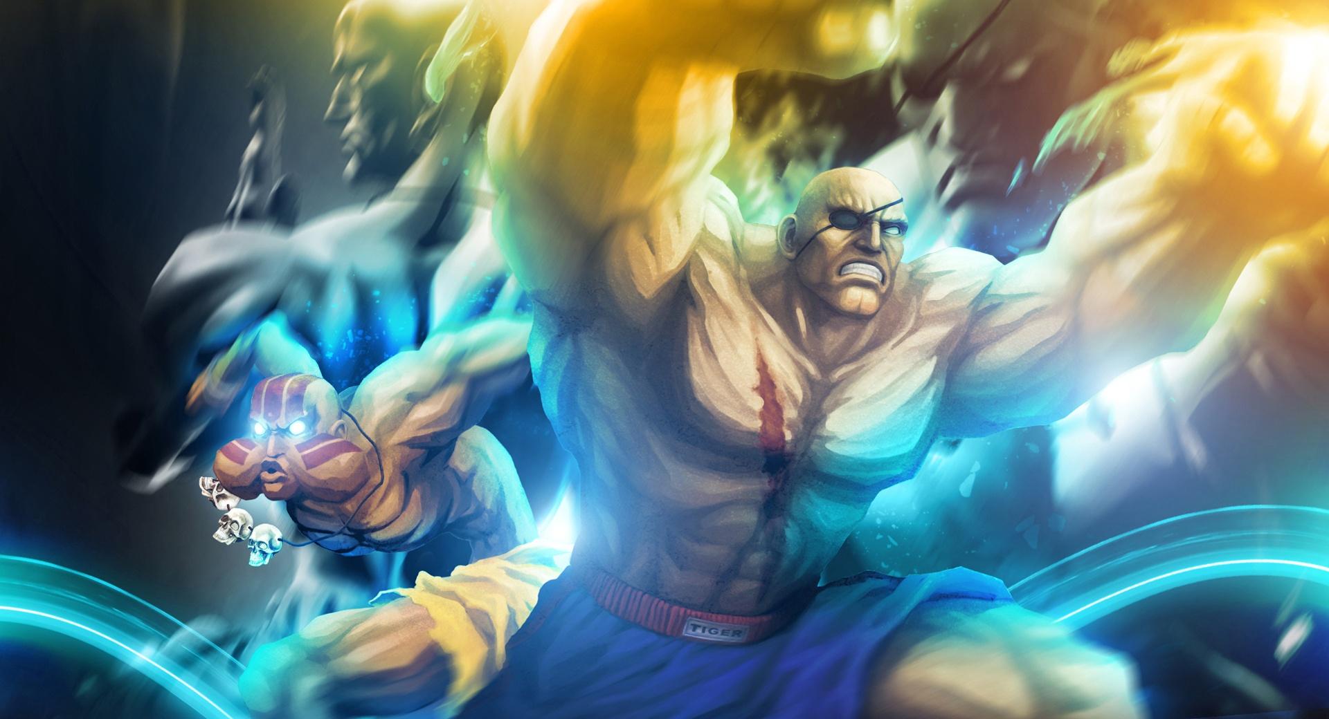 Street Fighter X Tekken - Sagat Dhalsim at 640 x 1136 iPhone 5 size wallpapers HD quality
