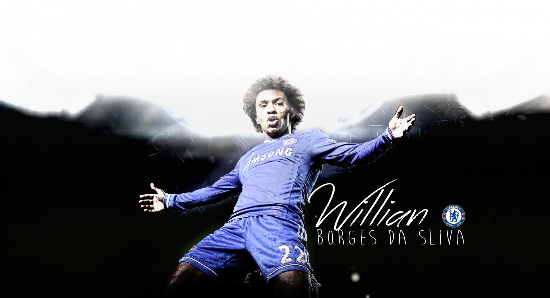 Willian Chelsea FC at 640 x 960 iPhone 4 size wallpapers HD quality