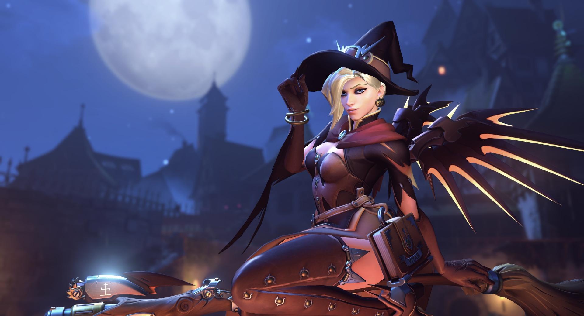 Witch Mercy at 1024 x 1024 iPad size wallpapers HD quality