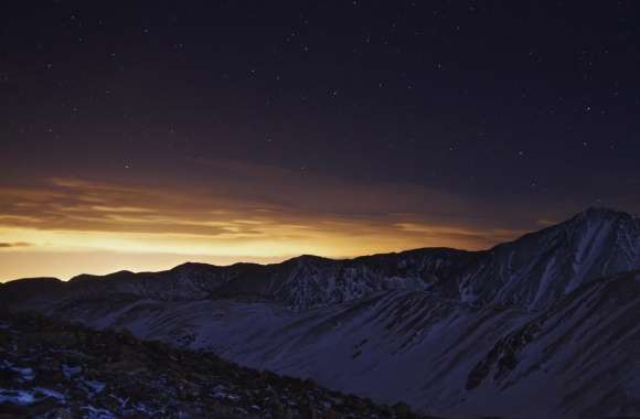 A Night Time View Of Torreys Peak