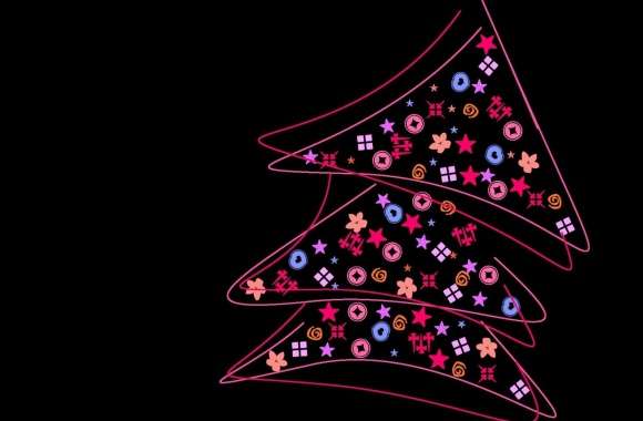 Abstract Christmas Tree wallpapers hd quality